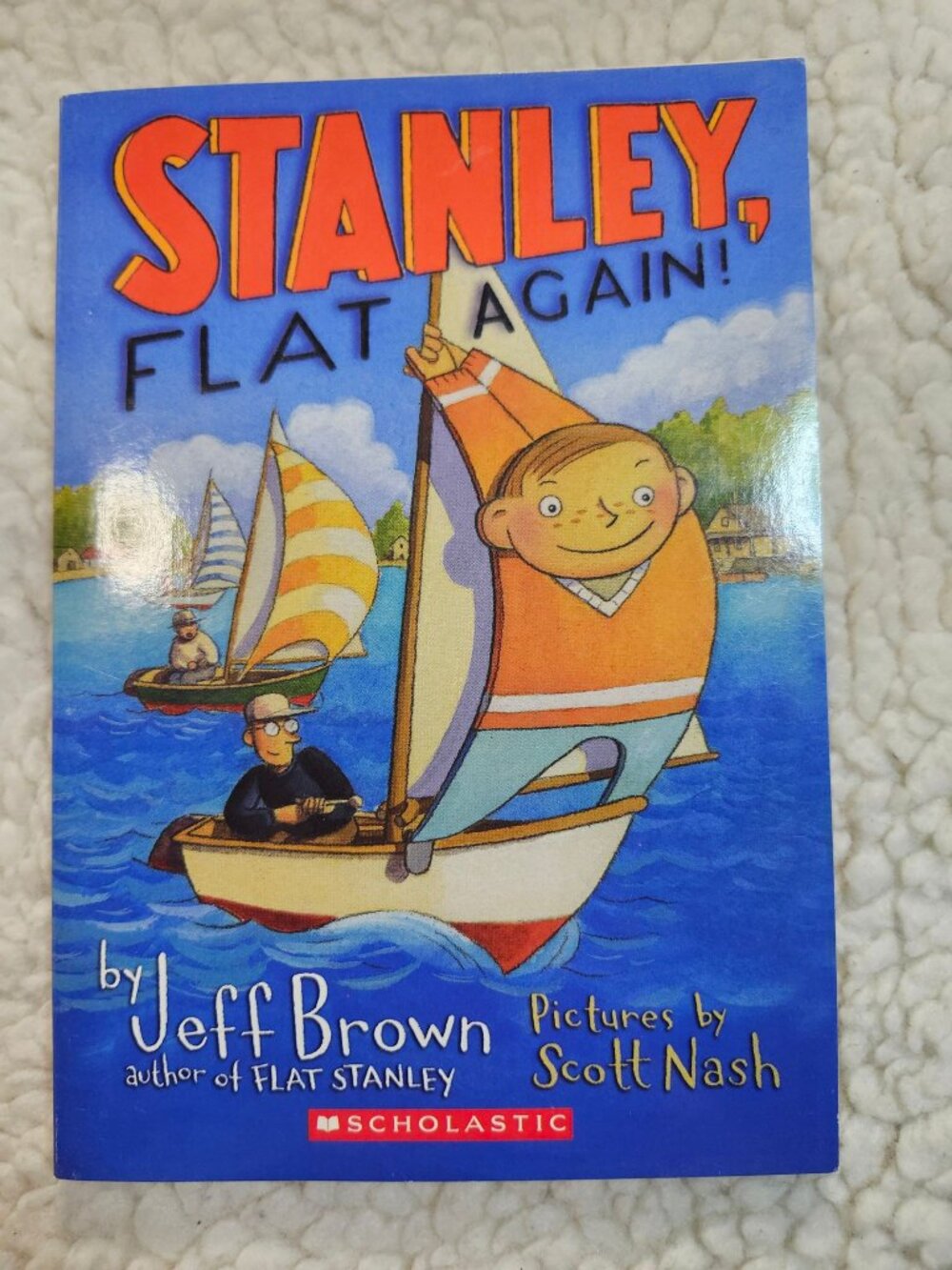 Jeff Brown Stanley Flat Again! Scholastic Paperback 2004 Childrens Chapter Book